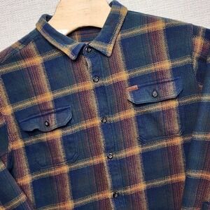 Orvis Classic Collection‎ Heavy Flannel Shirt Jacket Pockets Plaid Thick Men XXL